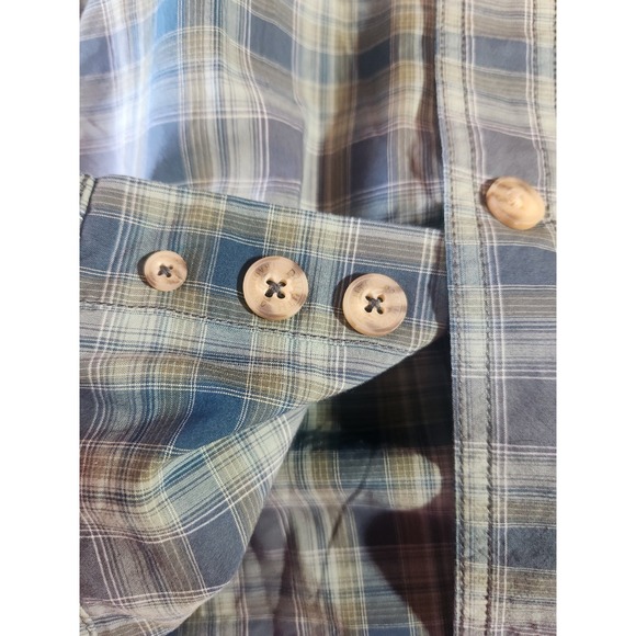 Duluth Trading Relaxed Fit Long Sleeve Button Up Duluth Plaid‎ Large Cotton - Picture 4 of 6